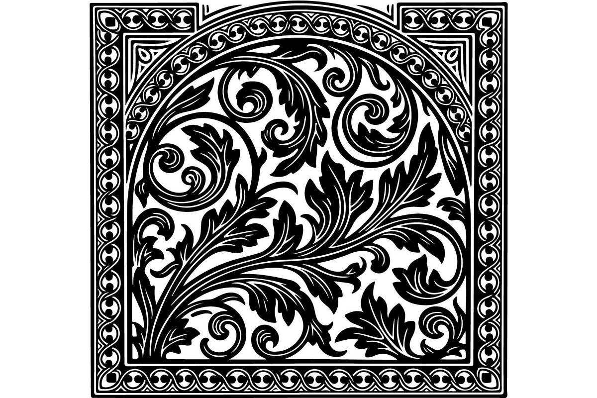 Decorative Arch Window Vector Pack, a Decorative Illustration by Designer_Momina (Photo 4 of 21)
