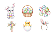 Watercolor Easter Clipart, a Seasonal Illustration by BerryPieArt (Thumbnail 4 of 4)