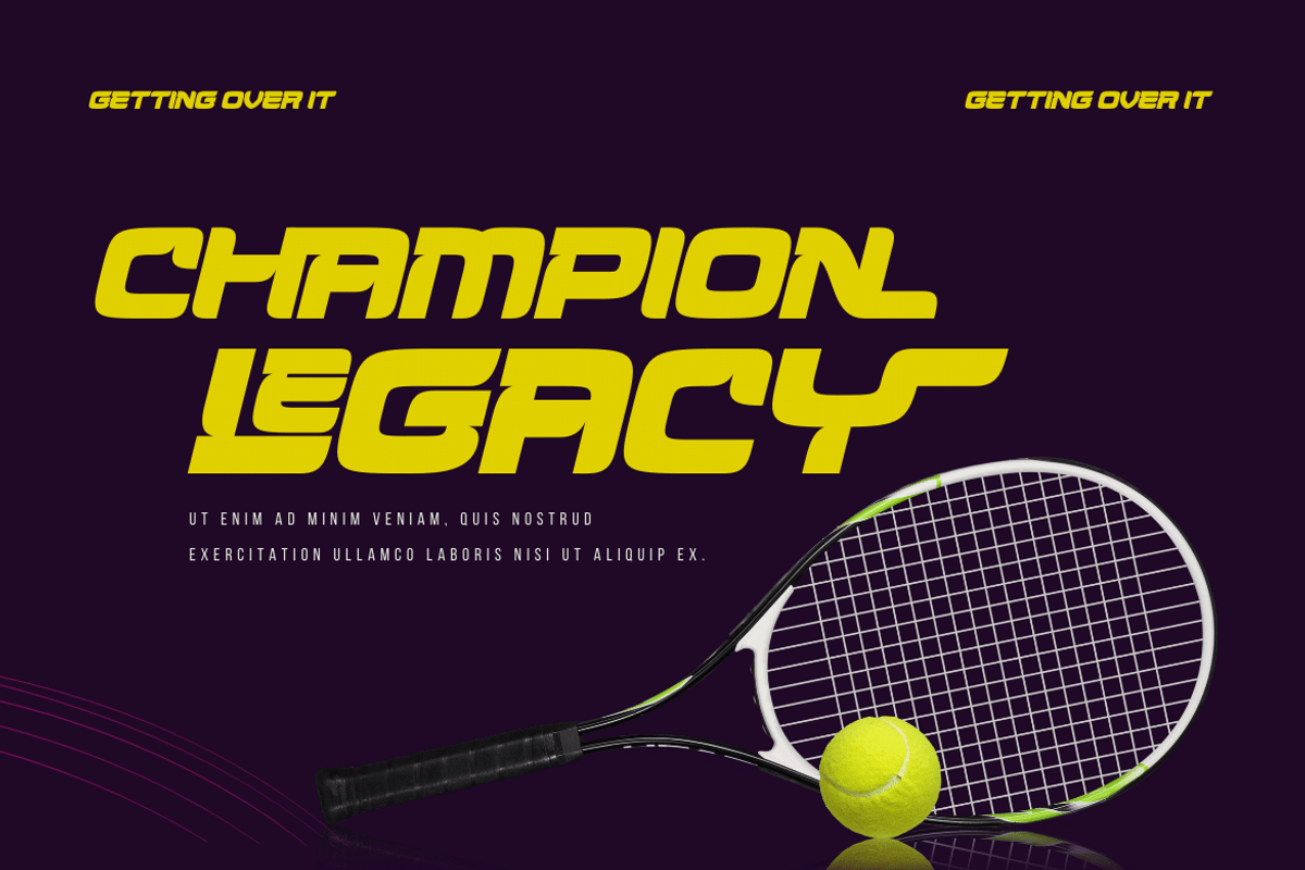 Aougtron | Athletic Font, a Font by twinstd (Photo 6 of 14)