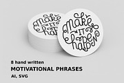 Motivational phrases set, an Object Graphic by Olena (Thumbnail 1 of 3)