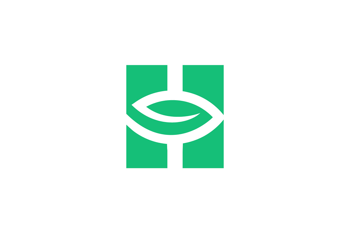 Leaf letter H logo, a Branding & Logo Template by tanmay.goswami