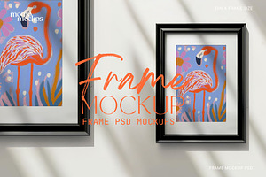 Black Frame Mockup | DIN A PSD