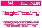 Magic Poetry font, a Slab Serif Font by weknow (Thumbnail 1 of 8)