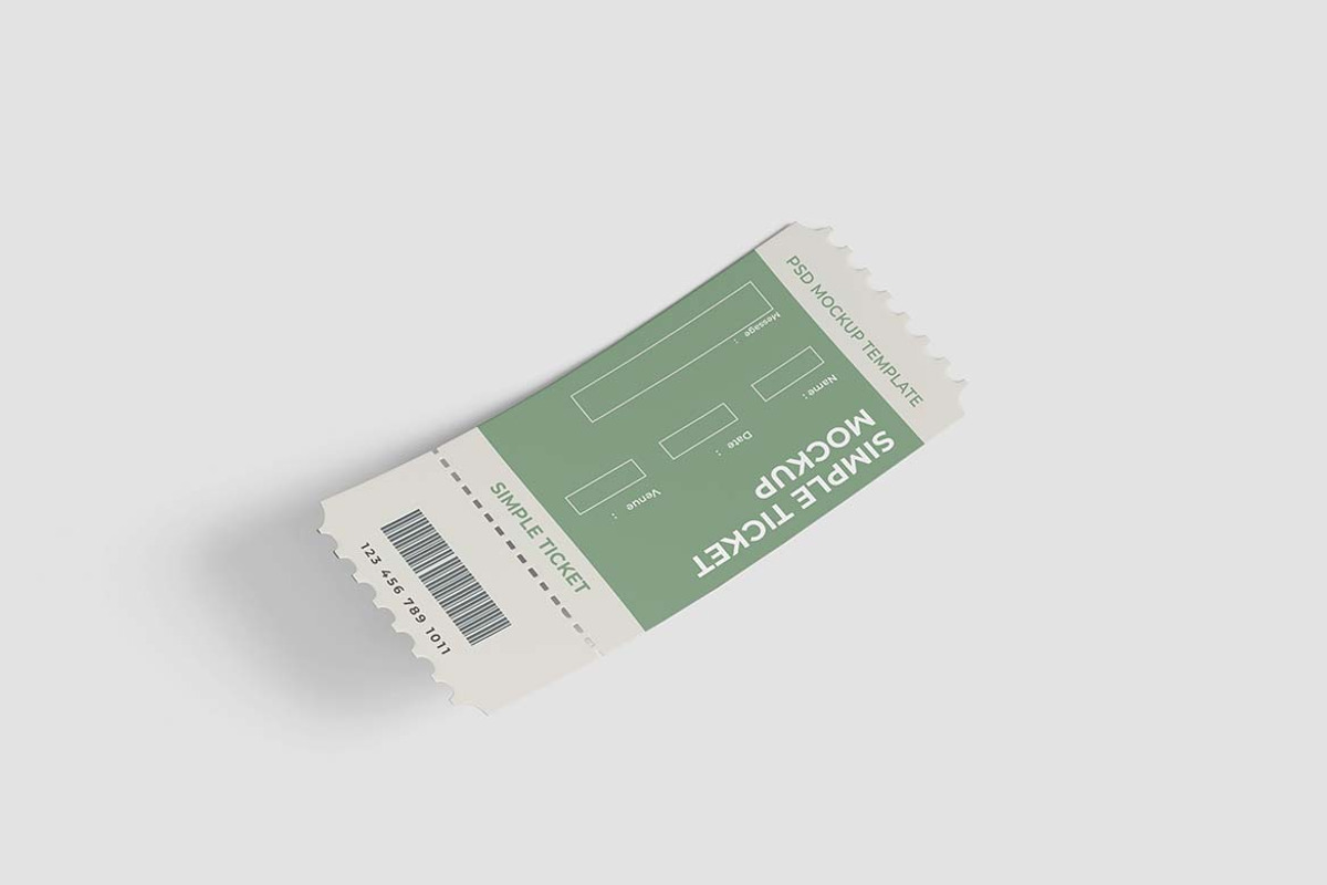 Event Tickets Mockup, an Advertising Mockup by tiyasprabawa (Photo 2 of 5)