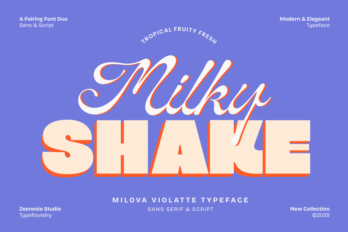 Milova Violatte, a Font by zeenesia (Photo 3 of 16)