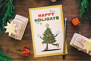 Retro Groovy Merry Christmas, an Object Graphic by semenova.sense (Thumbnail 7 of 17)