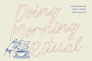 CS Belrise Dashed, a Script Font by Craft Supply Co. (Thumbnail 5 of 8)
