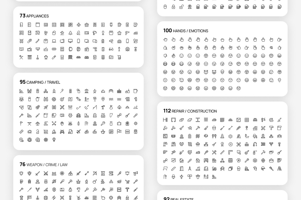 7000 Premium outline icons bundle, an Outline Icon by AIWD (Photo 12 of 13)