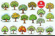 Tree Vector Bundle Forest silhouette, an Object Illustration by ARTify Illustrations (Thumbnail 1 of 4)