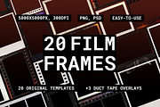 20 Film Frames: PSD & PNG Overlays, a Graphic by pixelbuddha.net (Thumbnail 1 of 22)