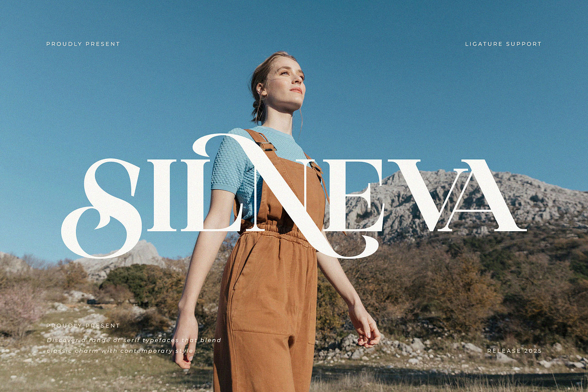 Silneva – Elegant Display Serif Font, a Serif Font by BrandSemut (Photo 1 of 9)