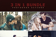 3 IN 1 Bundle Photoshop Actions