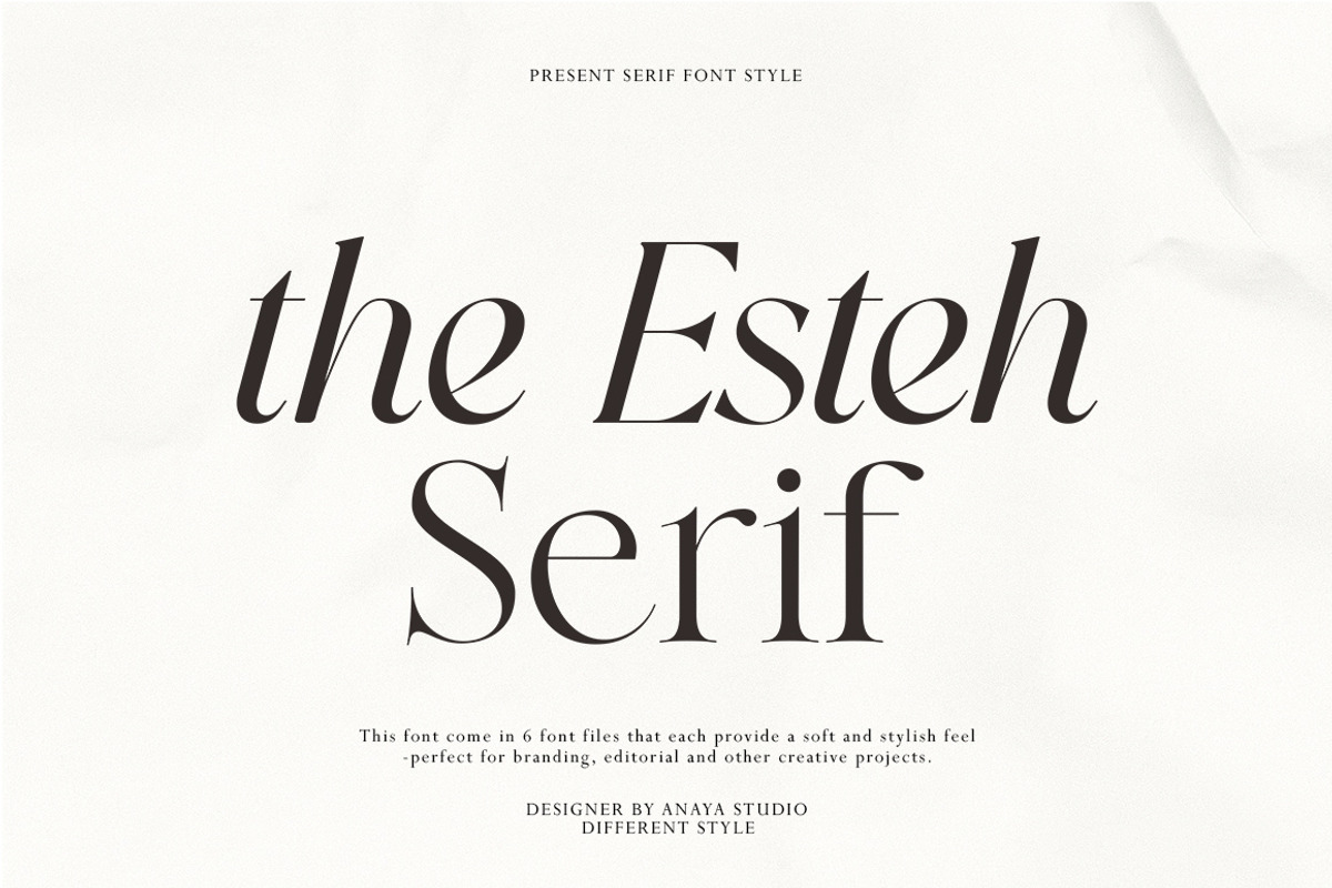 The Esteh Serif, a Serif Font by AnayaStudio (Photo 1 of 10)