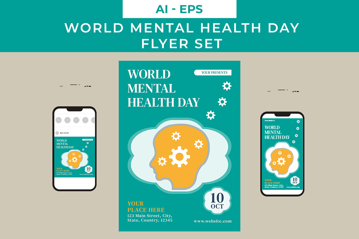 Health Day Flyer Set, a Flyer Template by Lakhan1998 (Photo 1 of 2)