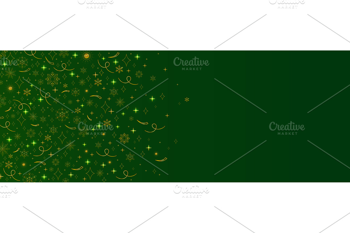 Golden snowflake border, winter, an Object Illustration by art PVP - market