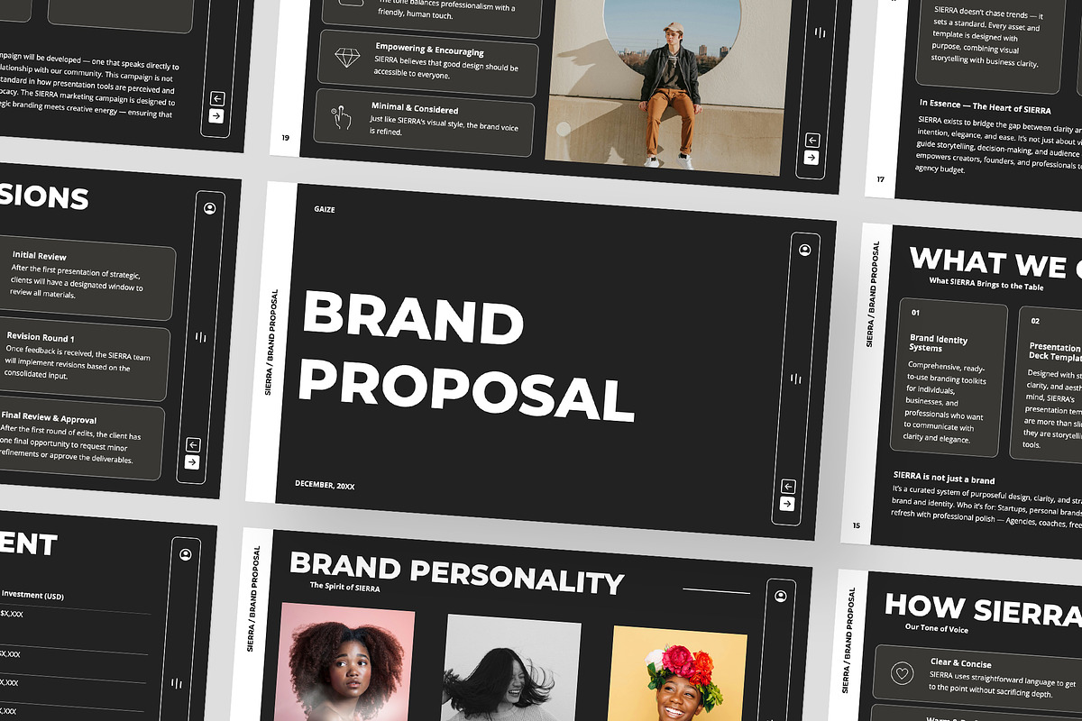 Brand Proposal Keynote Template, a Presentation Template by Gaize (Photo 1 of 10)
