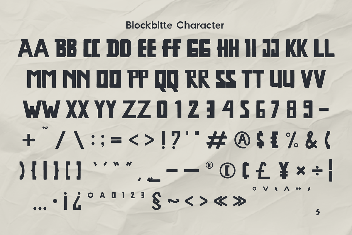 Blockbitte - Bold Display, a Sans Serif Font by Indotype Foundry (Photo 2 of 10)