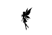 Magical Fairy Silhouette Bundle, an Illustration by jahid234 (Thumbnail 39 of 51)