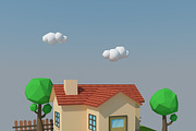 Low Poly House 4, an Architecture 3D Model by XYZ Space (Thumbnail 1 of 5)