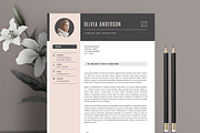 Professional Resume Template RE004, a Resume Template by Draca Design Co (Thumbnail 3 of 4)