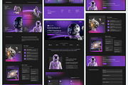 Web3 Application Landing Page, a Landing Page Template by Font Kingdom (Thumbnail 4 of 5)
