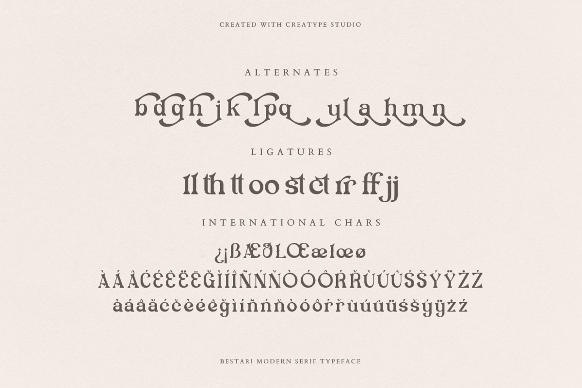Bestari Serif Business Font, a Serif Font by Creatype Studio (Photo 8 of 9)