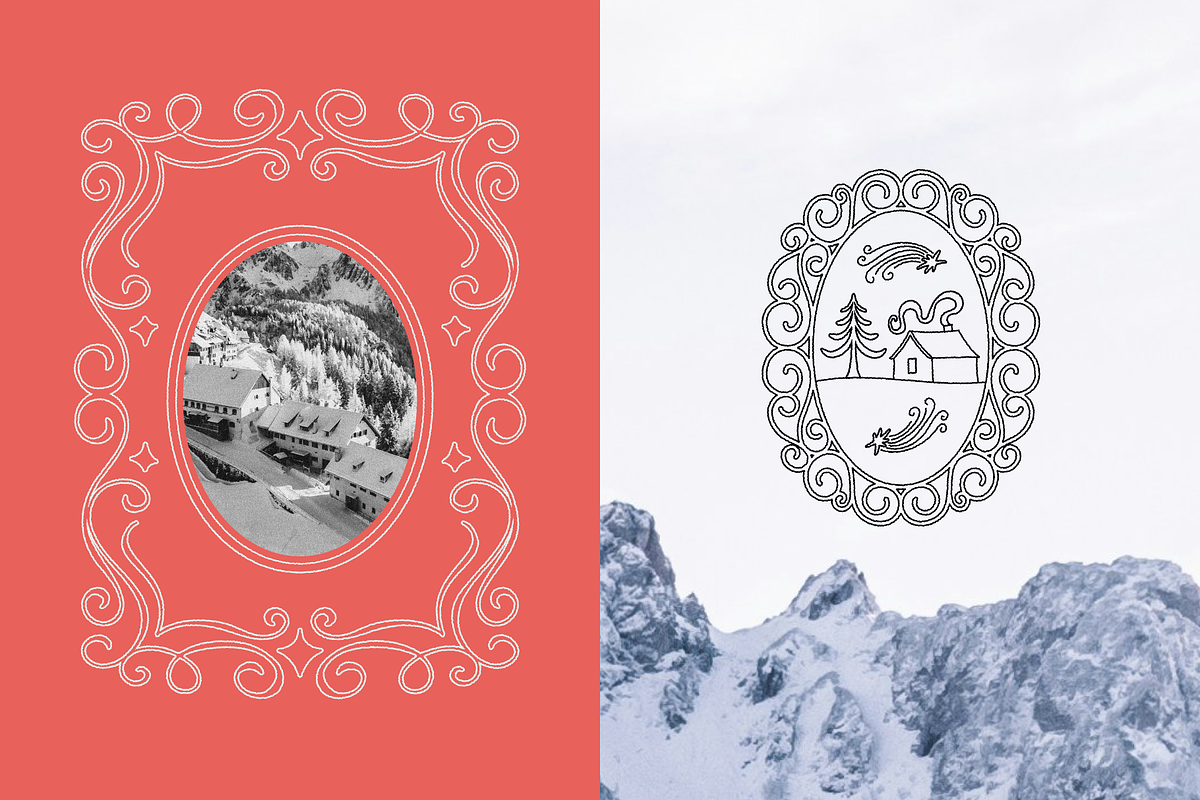 Vector Christmas Flourish Frames, an Object Graphic by venimo (Photo 10 of 13)