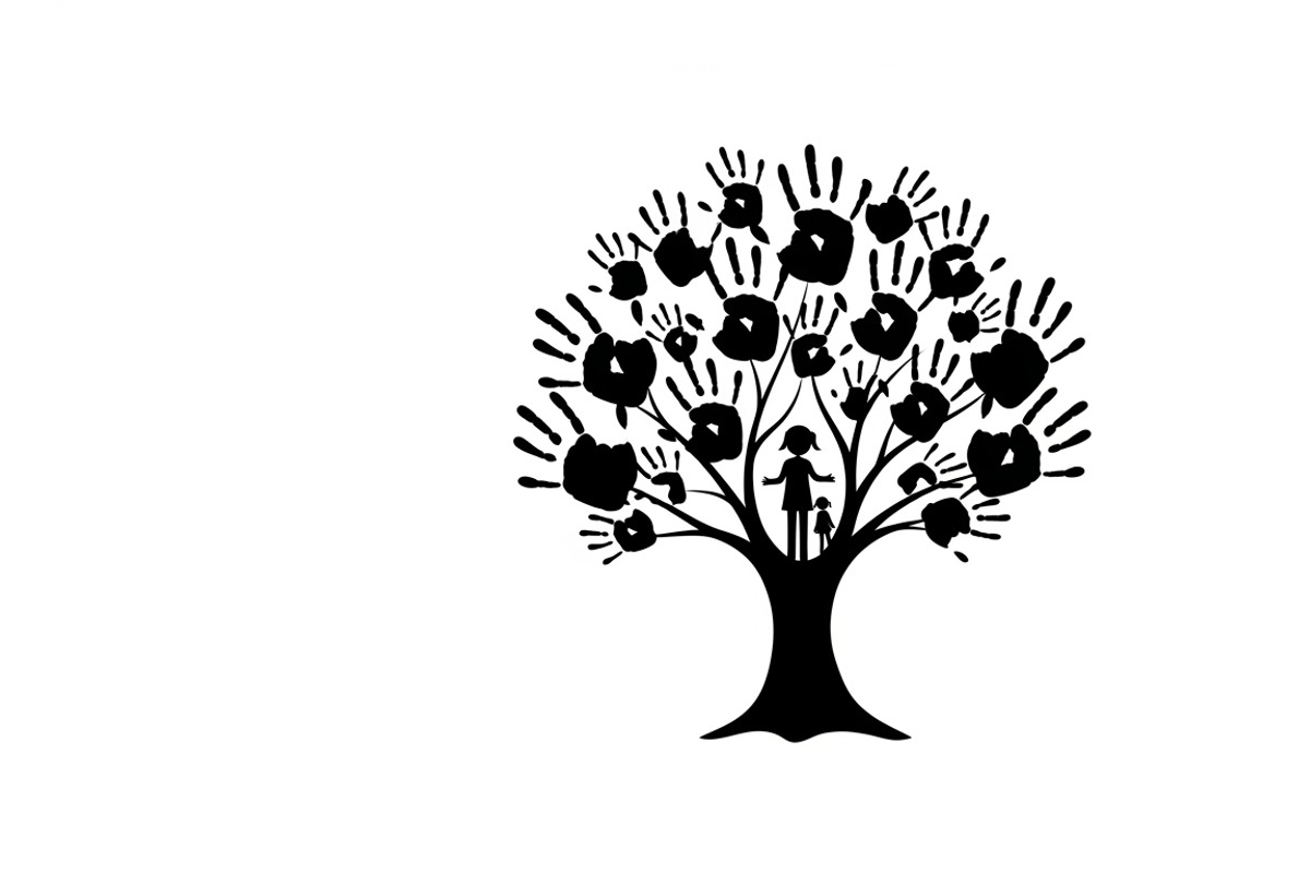 family handprint tree silhouette, an Illustration by Amazin_art (Photo 22 of 29)
