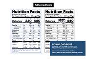 Nutritional Facts Templates, a Templates & Theme by MarkieAnn Creative (Thumbnail 3 of 4)