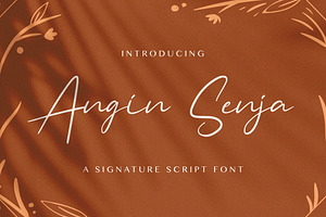 Angin Senja - Handwritten Font