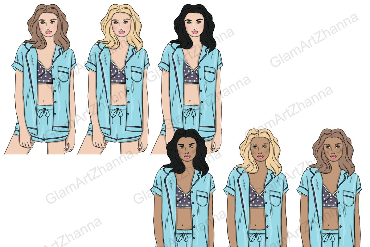 My Weekend Clipart | Girls Planner, a Person Illustration by GlamArtZhanna (Photo 2 of 4)