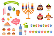 SALE! Hanukkah icons + BONUS, an Illustration by jenny lipets (Thumbnail 2 of 4)