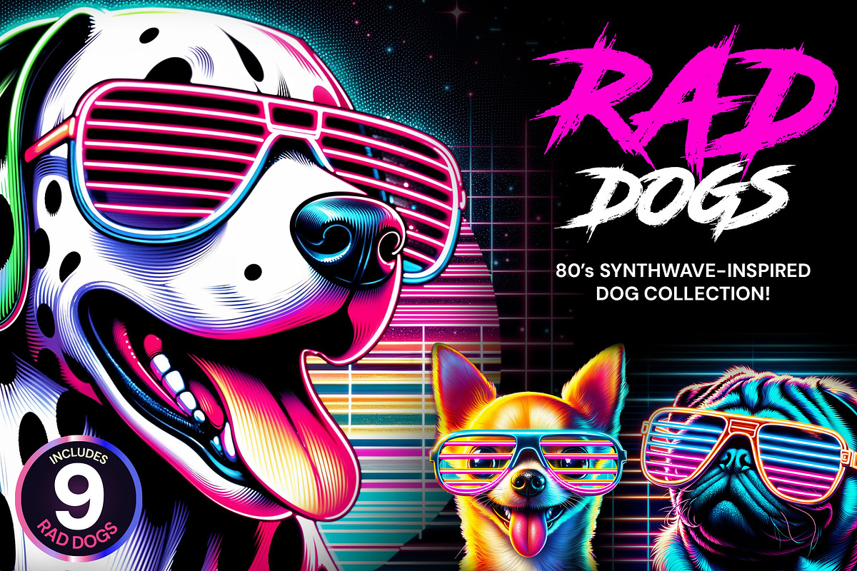 Rad Dogs!, an Illustration by Super Hello (Photo 1 of 5)