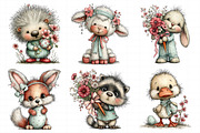 Whimsical Easter Animals Clipart PNG, an Illustration by Daily.Designs (Thumbnail 5 of 8)