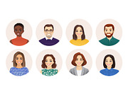 Smiling people avatar collection, a Person Illustration by Volha Hlinskaya (Thumbnail 4 of 5)