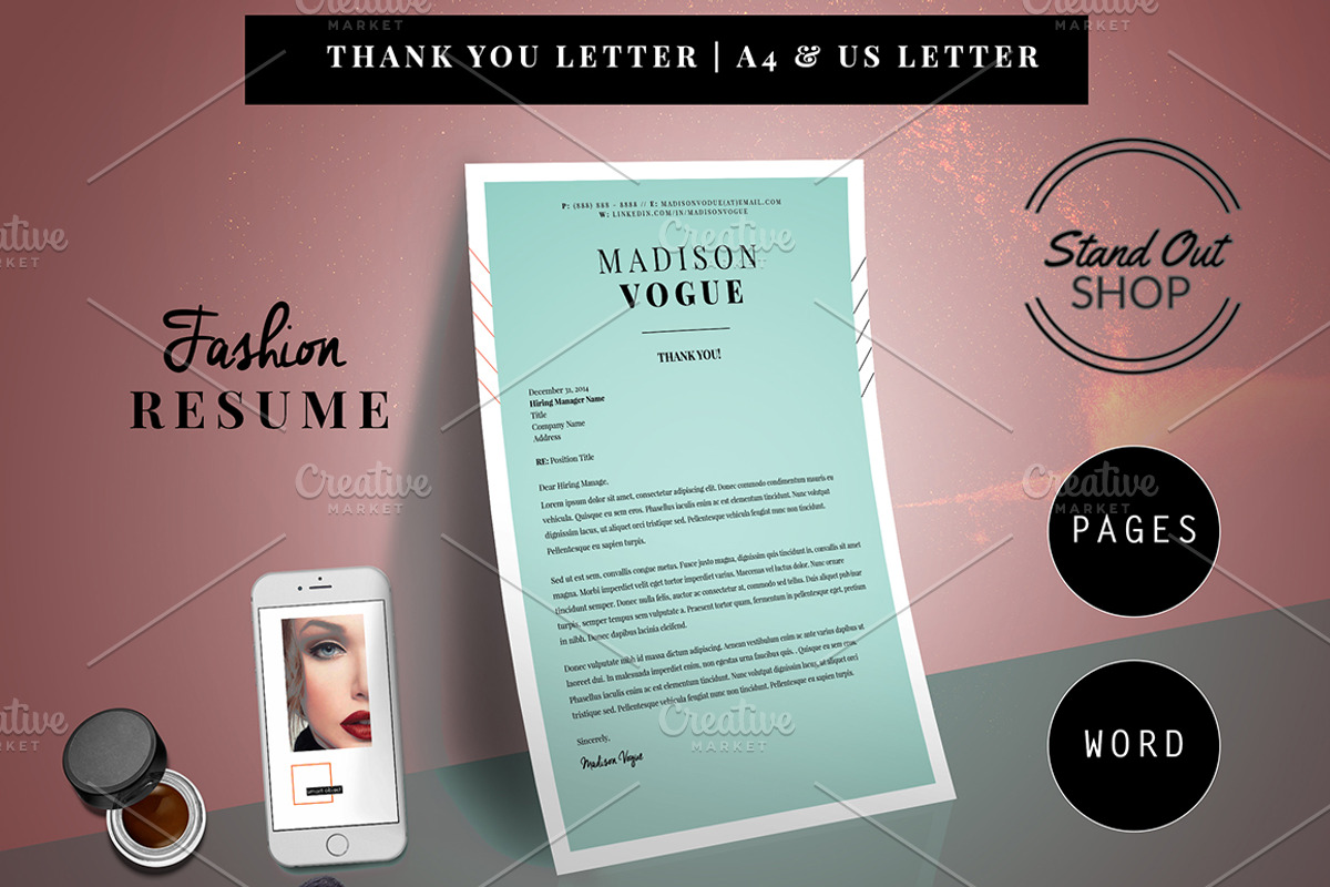 Fashion Forward Resume 5 Pack, a Resume Template by Stand Out Shop (Photo 6 of 7)