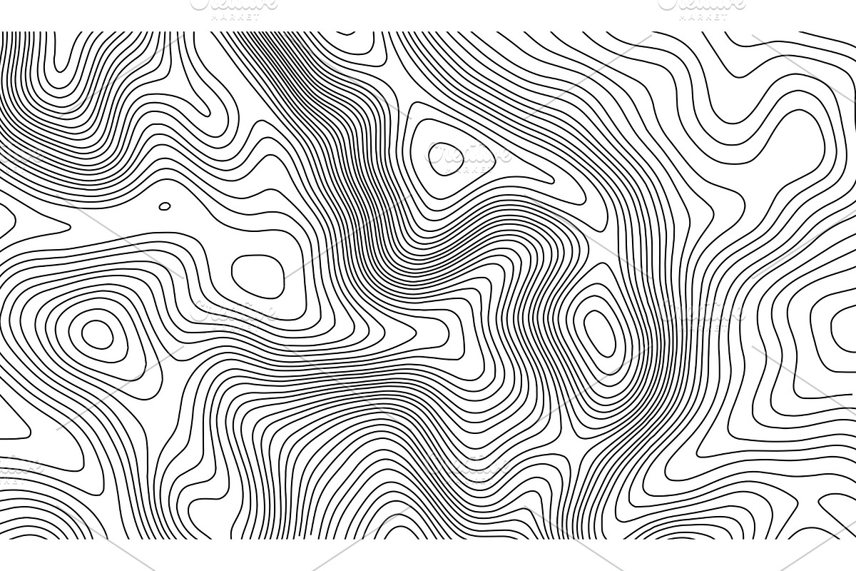 Topographic map contour background., a Texture Illustration by RDShop