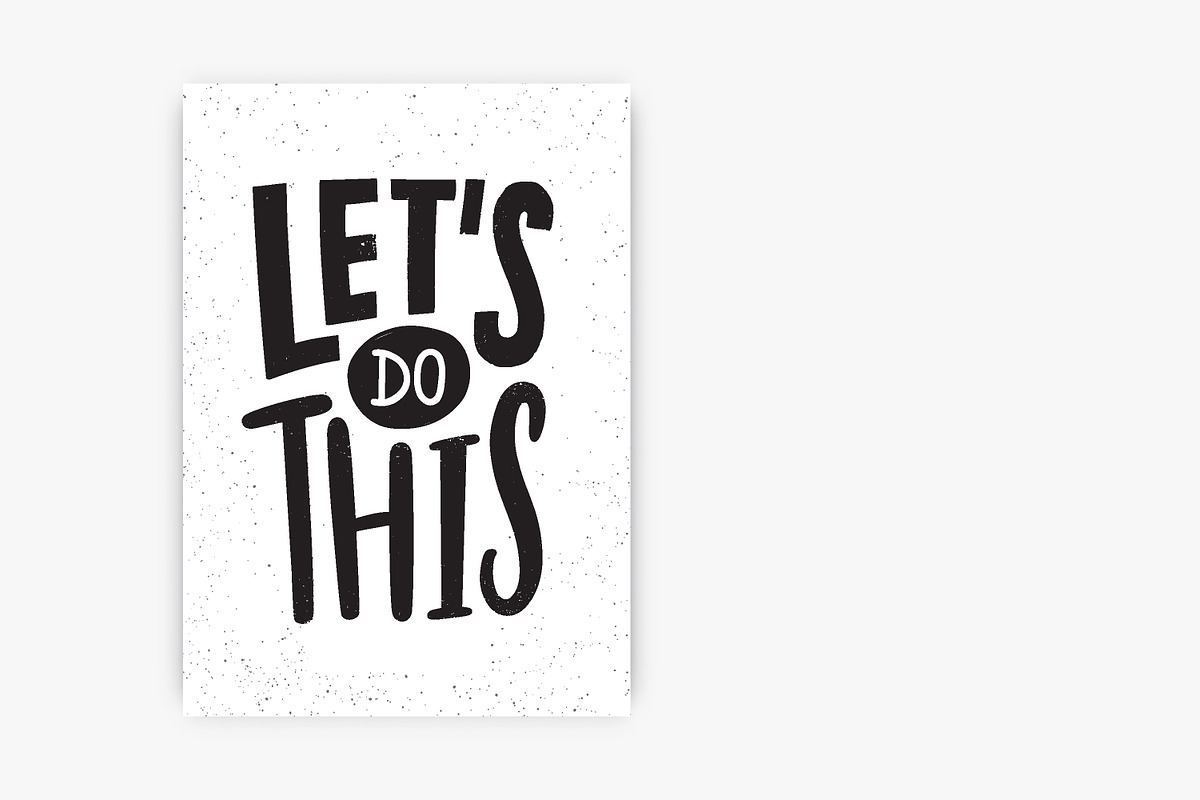 Let's do this lettering cards, a Decorative Illustration by Good Studio (Photo 3 of 6)