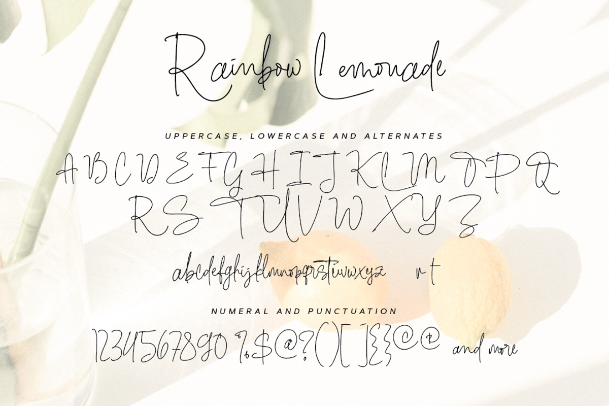 Rainbow Lemonade, a Script Font by asdstudio (Photo 6 of 9)