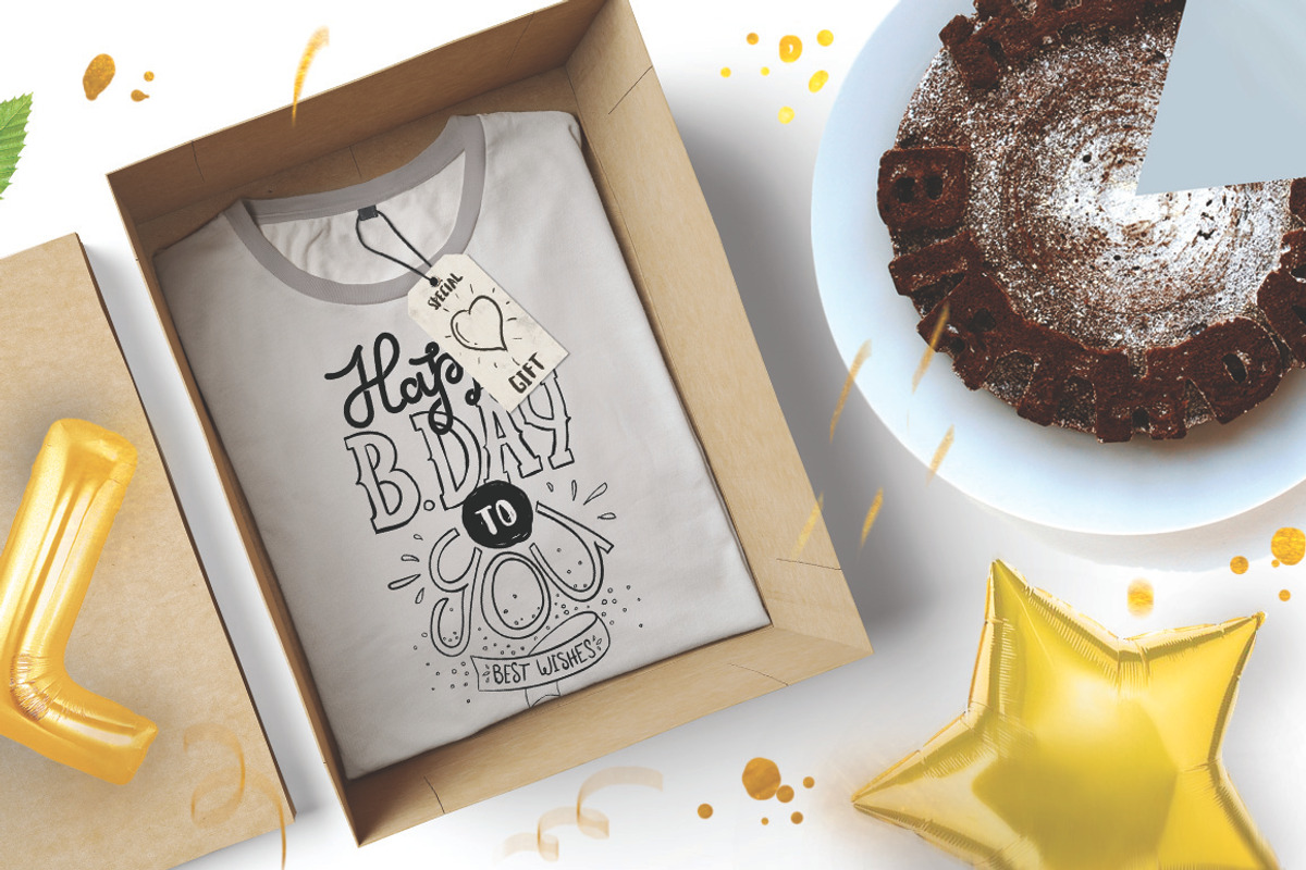 Happy Birthday hand lettering set, a Graphic by pa3x (Photo 5 of 6)