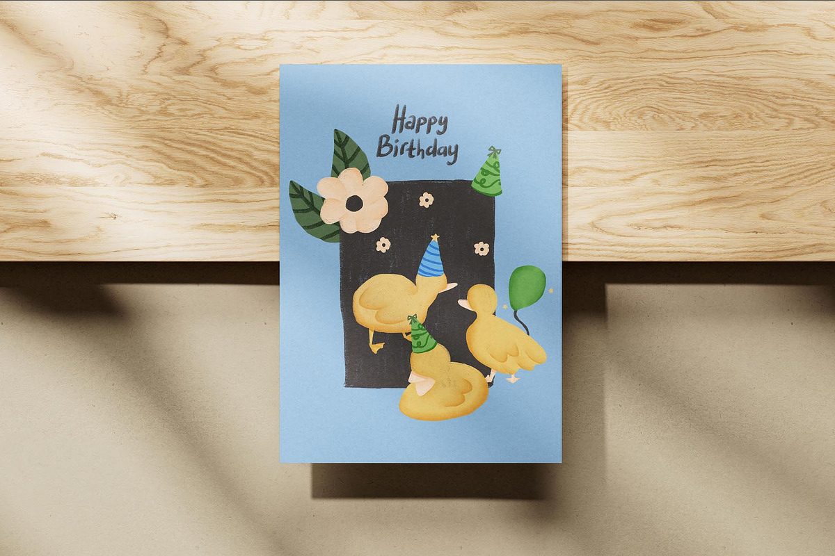 Baby Duck Clipart & Patterns Bundle, an Animal Illustration by lilovwishes (Photo 2 of 8)