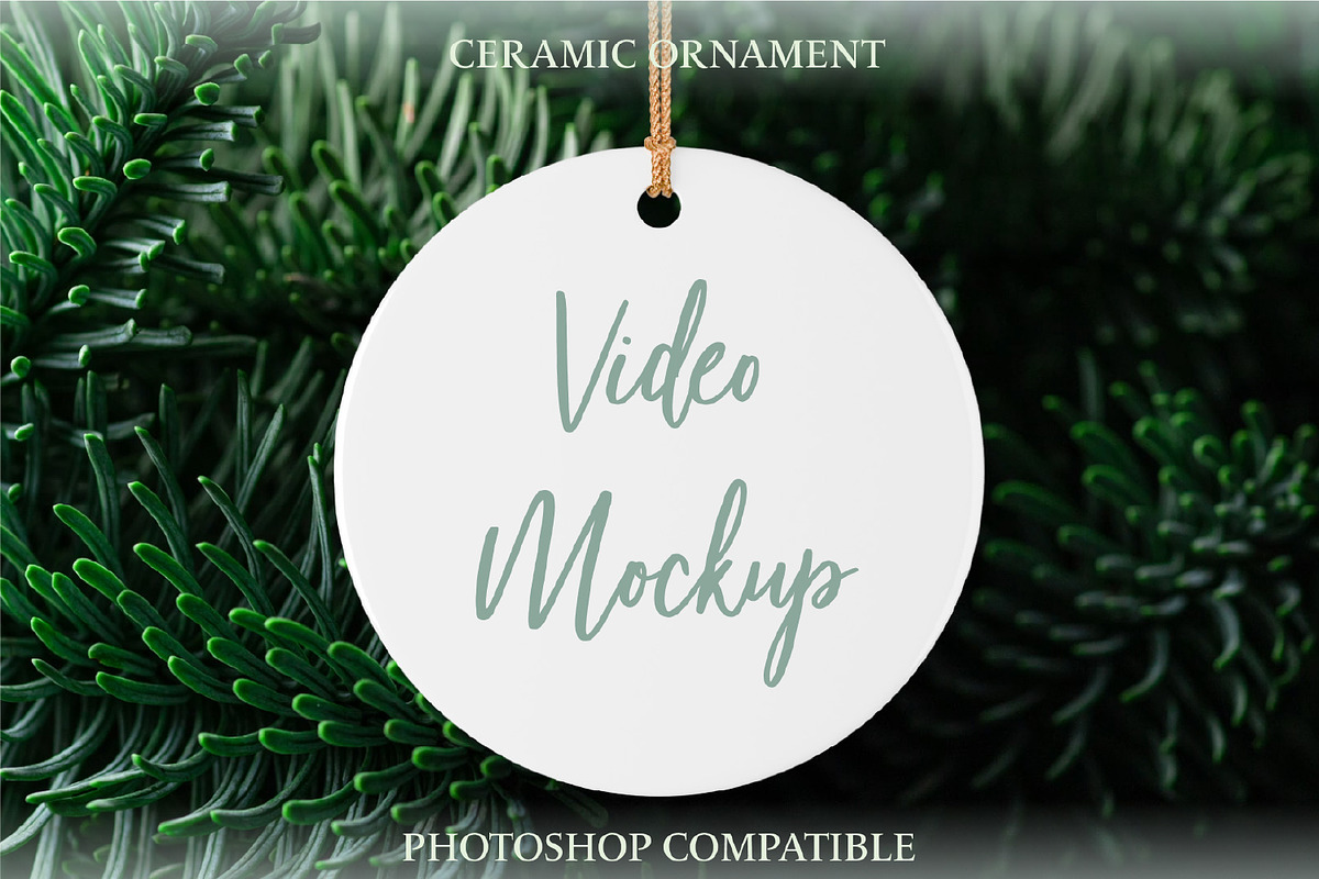 Ceramic Ornament Video Mockup, a Cups & Container Mockup by MockupsBox (Photo 1 of 5)