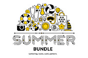 Summer bundle. Vector elements., an Icon by Imperator_Kot (Thumbnail 1 of 4)