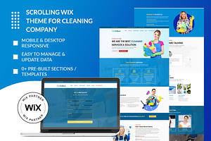 Wix Theme for Cleaning Services