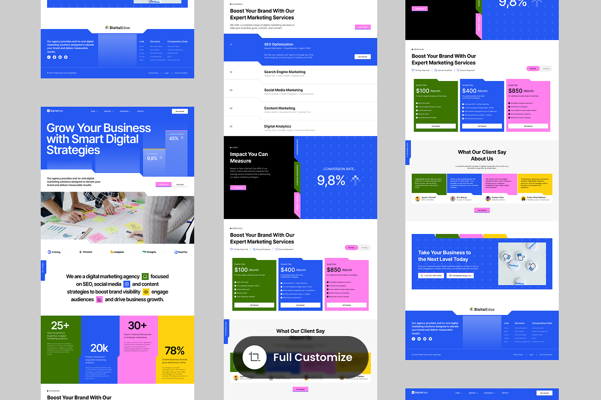 Digital Edge - Digital Marketing, a Landing Page Template by SLAB! Design (Photo 3 of 4)