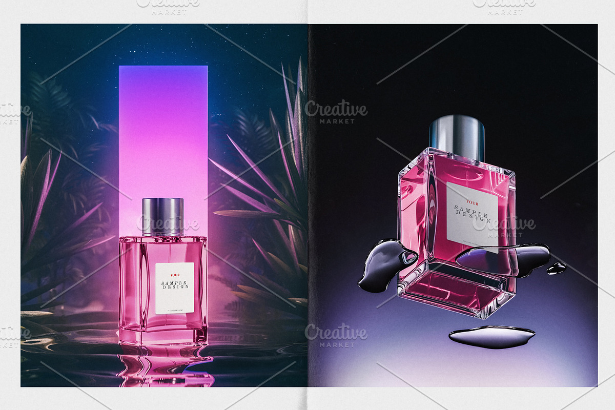 Unique | Perfume Mockups, a Packaging Mockup by As Good As Possible (Photo 5 of 7)