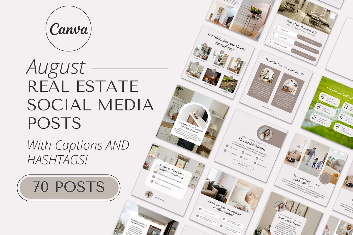 August Real Estate Social Media Post, a Social Media Template by Marketing Templates Co. (Photo 1 of 9)