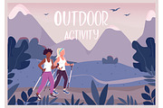 Outdoor activities banner templates, a Flyer Template by IMG visuals characters (Thumbnail 5 of 6)