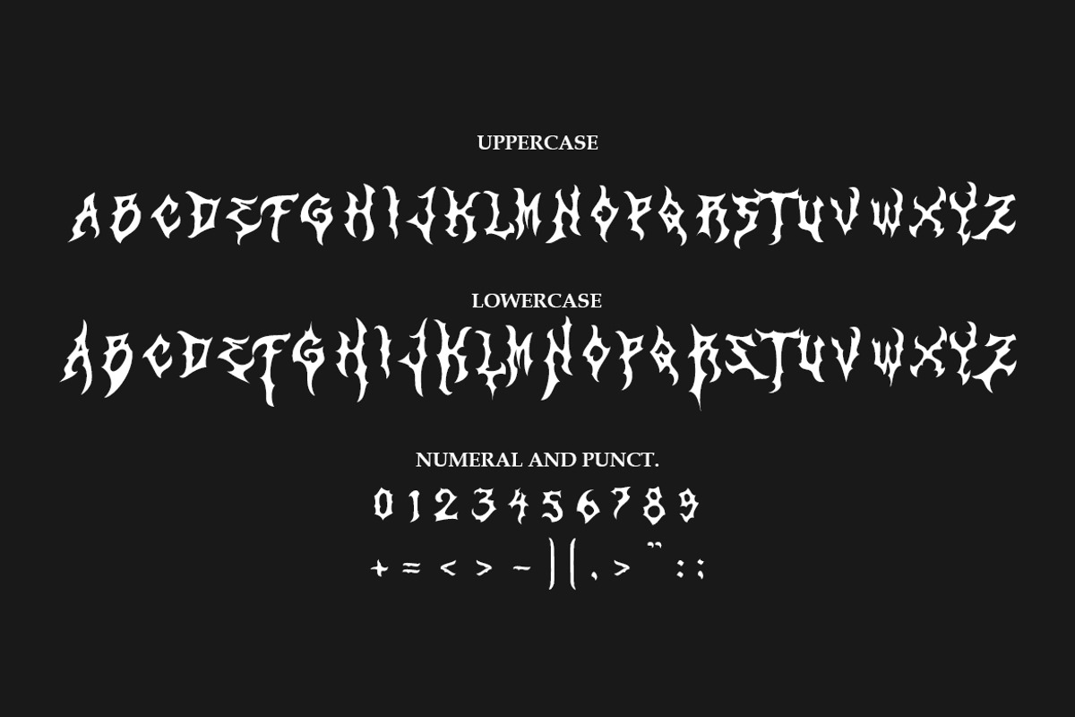 Zamruds Black Metal Font, a Blackletter Font by Blackmetalfont (Photo 3 of 8)