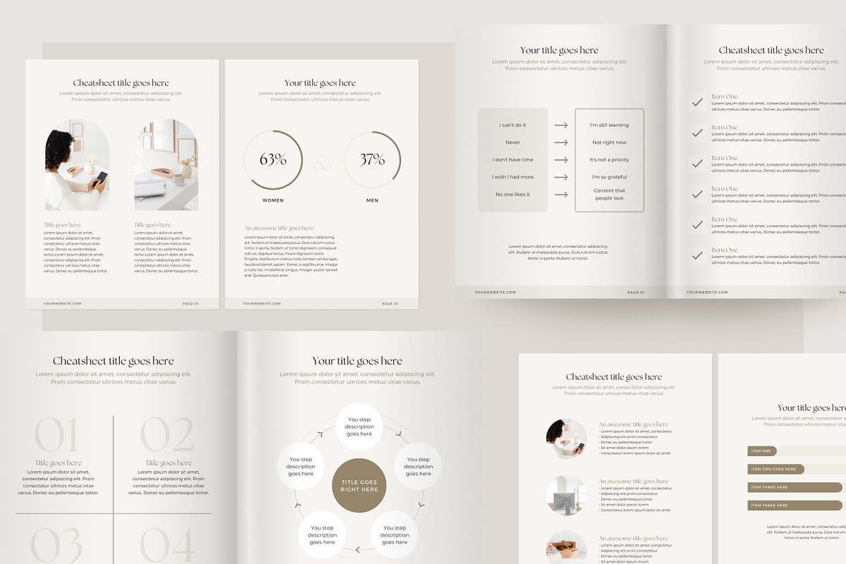 Minimalist Ebook Canva Template, a Marketing Template by Modo Design Studio (Photo 10 of 10)